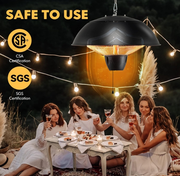 IPX5 waterproof rating heater