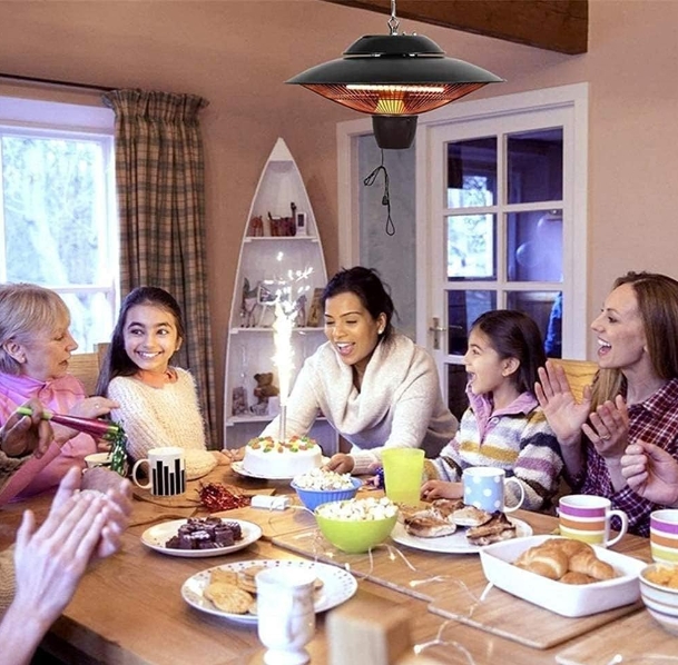 Waterproof table heater IP55