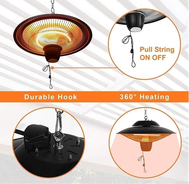 Corner fireplace heater